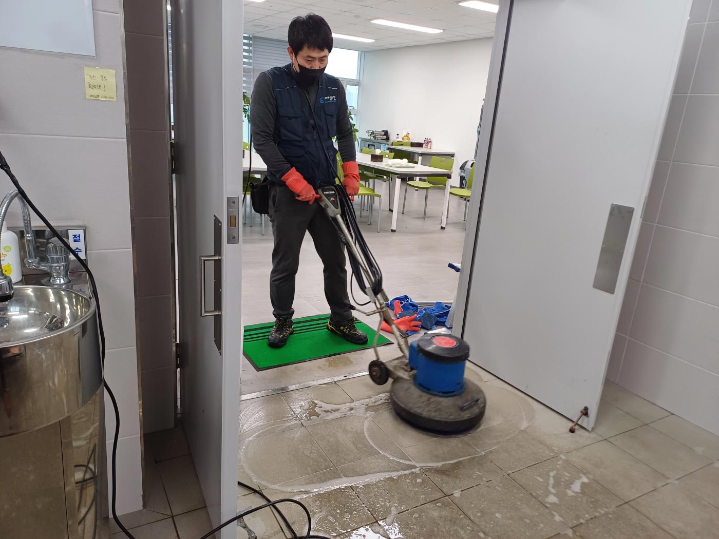 공장내 구내식당 청결 크리닝